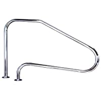 87468013.Pasamanos baranda de bajada para piscina FX L.1219mm A.Inox AISI 316L Dos puntos de apoyo un escalón con tramo…